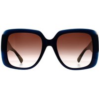 Longchamp Women's Square Blue Stone Burgundy Gradient LO713S