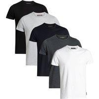 5 Pack Cotton Crew Neck Short Sleeve T Shirts