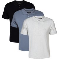 3 Pack Cotton Short Sleeve Polo Shirts