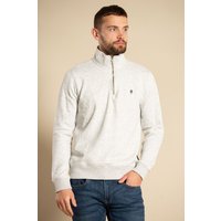 Cotton Blend Half Zip Jumper