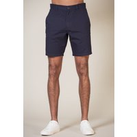 French Connection Men's Cotton Chino Shorts in Navy | Size: Small