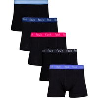 French Connection Men's 5 Pack FCUK Cotton Stretch Boxers in Blue | Size: 2XL