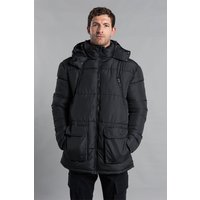 Hooded Padded Parka Longline Jacket