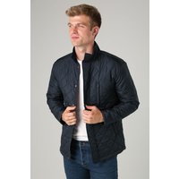 Funnel Neck Diamond Quilted Jacket