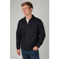 Cotton Worker Style Button Overshirt