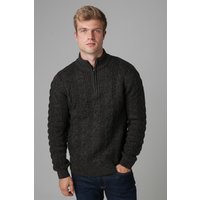 1 2 Zip Cable Knit Jumper