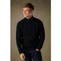 1 2 Zip Cable Knit Jumper