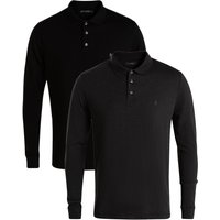 2 Pack Cotton Long Sleeve Polo Shirts