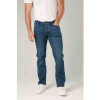 Cotton Straight Leg Stetch Denim Jeans Mid