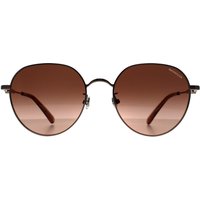 Moncler Round Shiny Light Bronze Brown Gradient ML0236-K