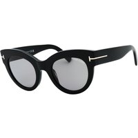 Lucilla Smoke Mirror Lens Shiny Thick Framed Sunglasses