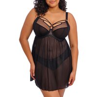 Elomi Women's Sachi Plunge Babydoll in Black | Size: 42GG