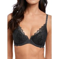 Wacoal Women's Lace Perfection Plunge Bra in Grey | Size: 34DD