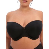 Elomi Women's Smooth Moulded Strapless Bra in Black | Size: 42DD