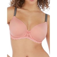 Freya Women's Offbeat Moulded Demi T-Shirt Bra in Pink | Size: 34DD