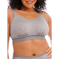 Elomi Women's Downtime Non-Wired Bralette in Grey | Size: 36H/HH