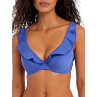 Freya Women's Jewel Cove High Apex Bikini Top in Blue | Size: 36DD