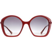 Chloé Women's Square Dark Orange Grey Gradient CH0003S