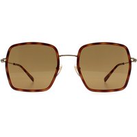 Gucci Women's Square Havana Gold Brown GG1848S