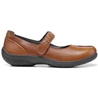 Hotter Women's Wide Fit 'Shake II' Mary Janes in Tan | Size: 7.5