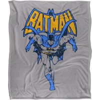 DC Comics Batman Vintage Run Blanket 152 x 127 cm in White