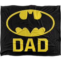 DC Comics Batman Bat Dad Blanket 152 x 127 cm in White