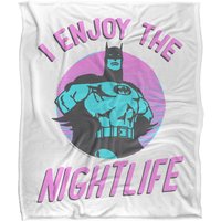 DC Comics Batman The Gotham Nightlife Blanket 152 x 127 cm in White