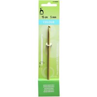 CL C HK AL 15CMX5.00 Crochet Hook Interchangeable Light Yellow 15cm x 5.00mm