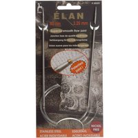S S CIR KP 80CMX3.25 Knitting Pins Circular Fixed Stainless Steel Elan 80cm x 3.25mm