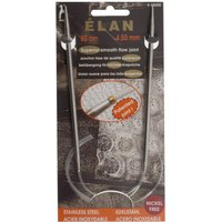 S S CIR KP 80CMX4.50 Knitting Pins Circular Fixed Stainless Steel Elan 80cm x 4.50mm
