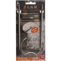 S S CIR KP 80CMX6.00 Knitting Pins Circular Fixed Stainless Steel Elan 80cm x 6.00mm