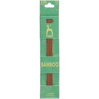 BAMB DE KP 15CMX2.25 Knitting Pins Double Ended Set Five Bamboo 15cm x 2.25mm
