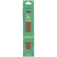 BAMB DE KP 15CMX3.00 Knitting Pins Double Ended Set Five Bamboo 15cm x 3.00mm