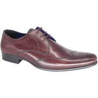 Thomas Crick Men's Leather Lace Up Formal Shoes in Burgundy | Size: 13