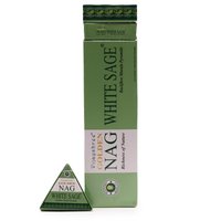 Jumbo Golden Nag Sage Backflow Incense Cones Green