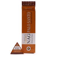 Jumbo Golden Nag Palo Santo Backflow Incense Cones
