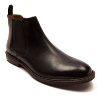 Thomas Crick Men's Truman' Formal Leather Chelsea Boots in Black | Size: 11