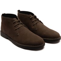 Off the Hook Men's 'Sahara' Suede Leather Casual Lace-Up Chukka Boots in Grey | Size: 9
