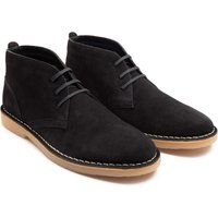 Off the Hook Men's 'Sahara' Suede Leather Casual Lace-Up Chukka Boots in Blue | Size: 8