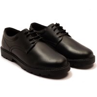 Off the Hook Men's 'VITO' Boys Leather Derby Lace up School Shoes in Black | Size: 12