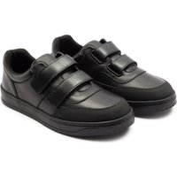 Off the Hook Men's 'FERRIS' Boys Round Toe Twim Strap Leather School Shoe in Black | Size: 4