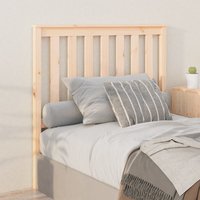 Berkfield Home Bed Headboard 106x6x101 cm Solid Wood Pine in Brown | Size: 106 x 6 x 101 cm