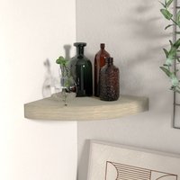 Berkfield Home Floating Corner Shelf Oak 25x25x3.8 cm MDF in Brown