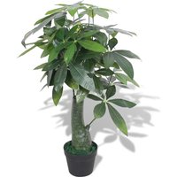 Berkfield Home Artificial Fortune Tree Plant with Pot 85 cm Green