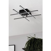 Eglo Lasana 3 LED Contemporary Flush Black Ceiling Light