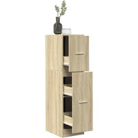 Berkfield Home Apothecary Cabinet Sonoma Oak 30x41x118 cm Engineered Wood in Brown | Size: 30 x 41 x 118 cm