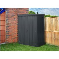 Agadon Metal Patio Storage in Dark Grey