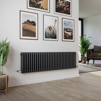 Agadon Kylo 3 Column Radiator in Dark Grey | Size: 400mm x 830mm