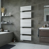 Agadon Panio Up Designer Panel Towel Radiator in White | Size: 1720mm x 600mm