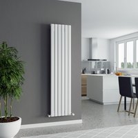 Agadon Berlin Designer Aluminium Radiator in White | Size: 1800mm x 345mm